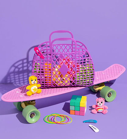 Sun Jellies Lille Foldekurv - Retro - Purple