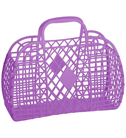 Sun Jellies Lille Foldekurv - Retro - Purple