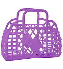 Sun Jellies Mini Foldekurv - Retro - Purple