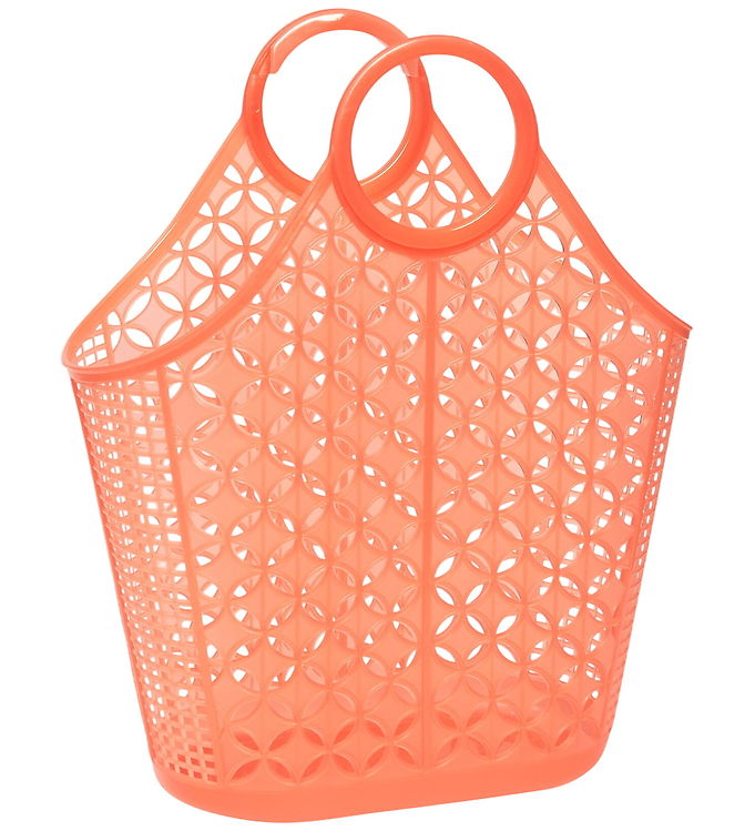 Sun Jellies Kurv - Atomic - 45x40x16 cm - Neon Orange