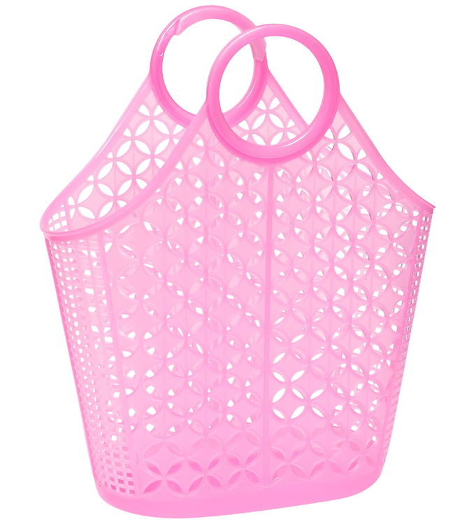 Sun Jellies Kurv - Atomic - 45x40x16 cm - Neon Pink