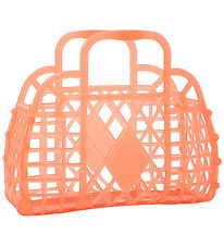 Sun Jellies Mini Foldekurv - Retro - Neon Orange