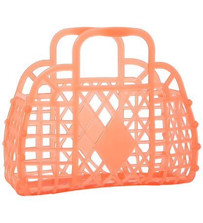 Sun Jellies Mini Foldekurv - Retro - Neon Orange