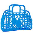 Sun Jellies Mini Foldekurv - Retro - Royal Blue