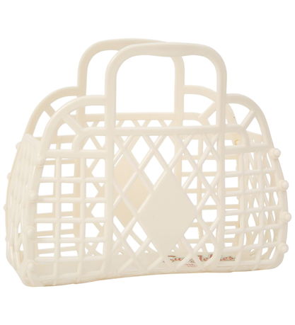 Sun Jellies Mini Foldekurv - Retro - Cream