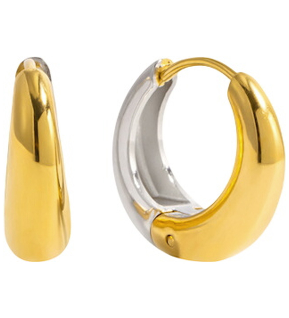 By Stær Ohrringe - Naya - Mittelgroß - Vergoldet - By Stær - One Size - Schmuck