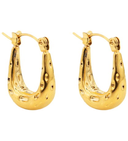 By Stær Øreringe - Riba - Forgyldt