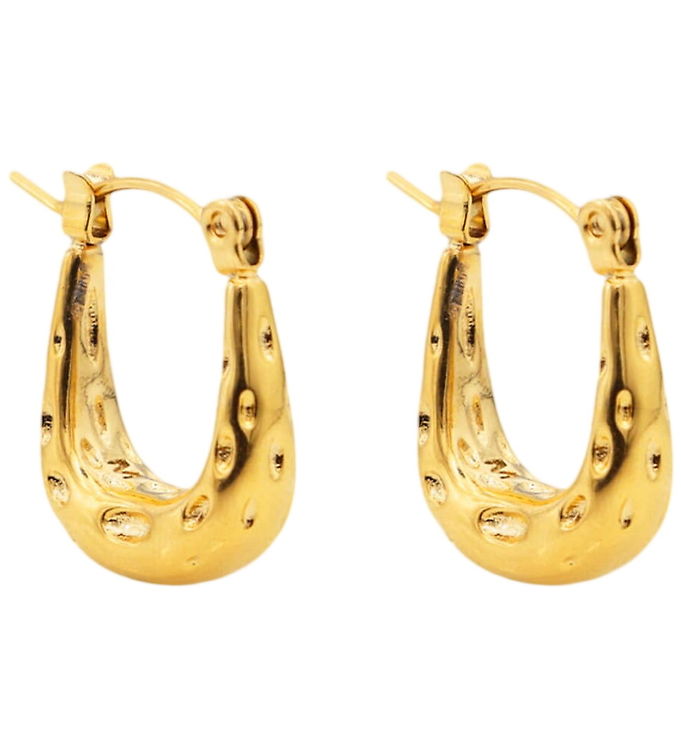 By Stær Øreringe - Riba - Forgyldt