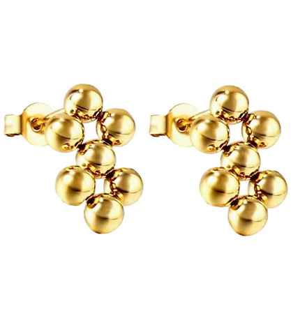 By Stær Øreringe - Ella - Forgyldt