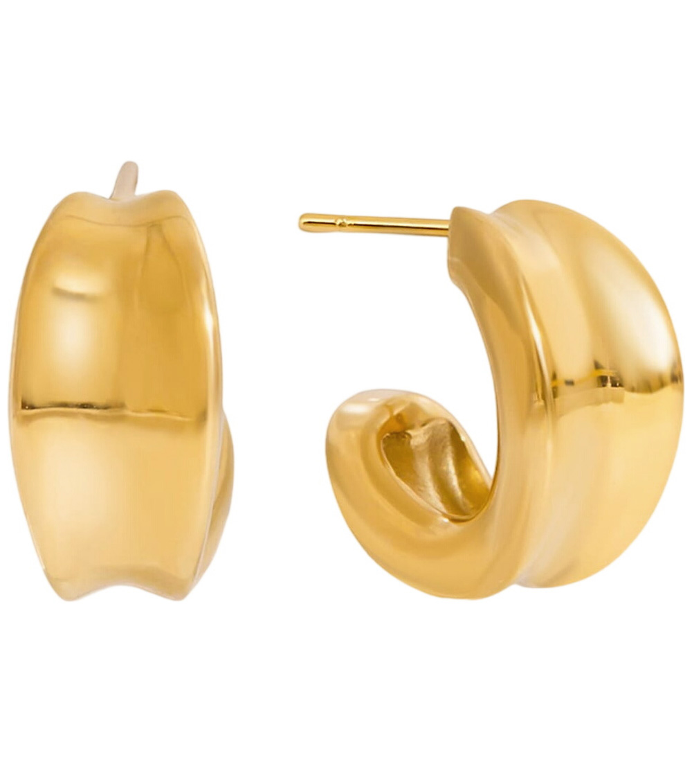 By Str Boucles doreilles - Verena - Plaqu or - By Str - UneTaille - Bijoux 27$
