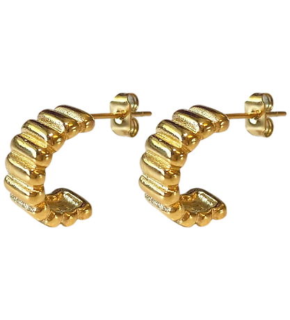 By Stær Øreringe - Grethe - Forgyldt