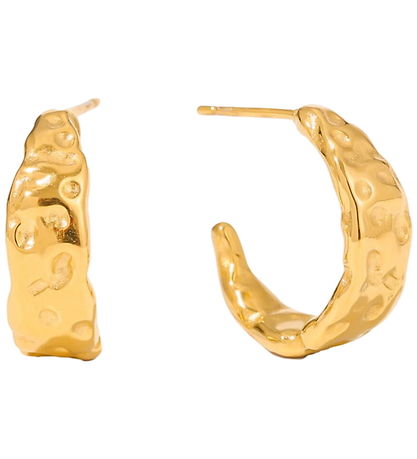 By Stær Øreringe - Rhea - Forgyldt