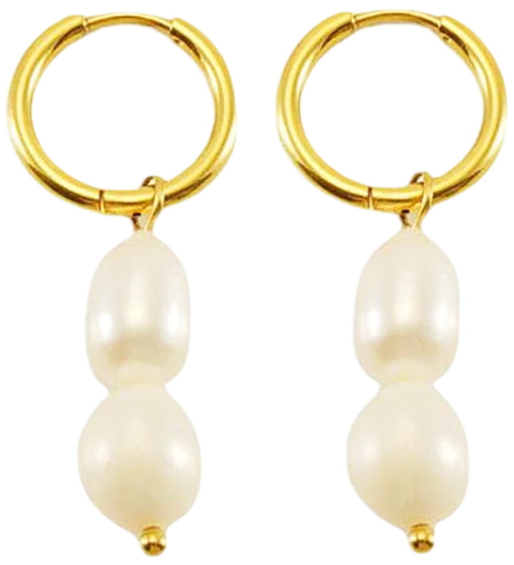 By Str Boucles doreilles - Abbey - Plaqu or - By Str - UneTaille - Bijoux 27$