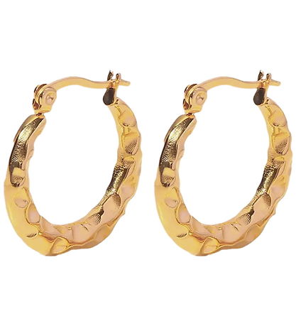 By Stær Øreringe - Juliane - Forgyldt