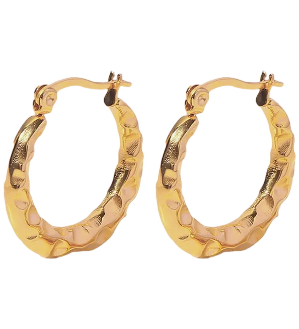 By Str Boucles doreilles - Juliane - Plaqu or - By Str - UneTaille - Bijoux 27$
