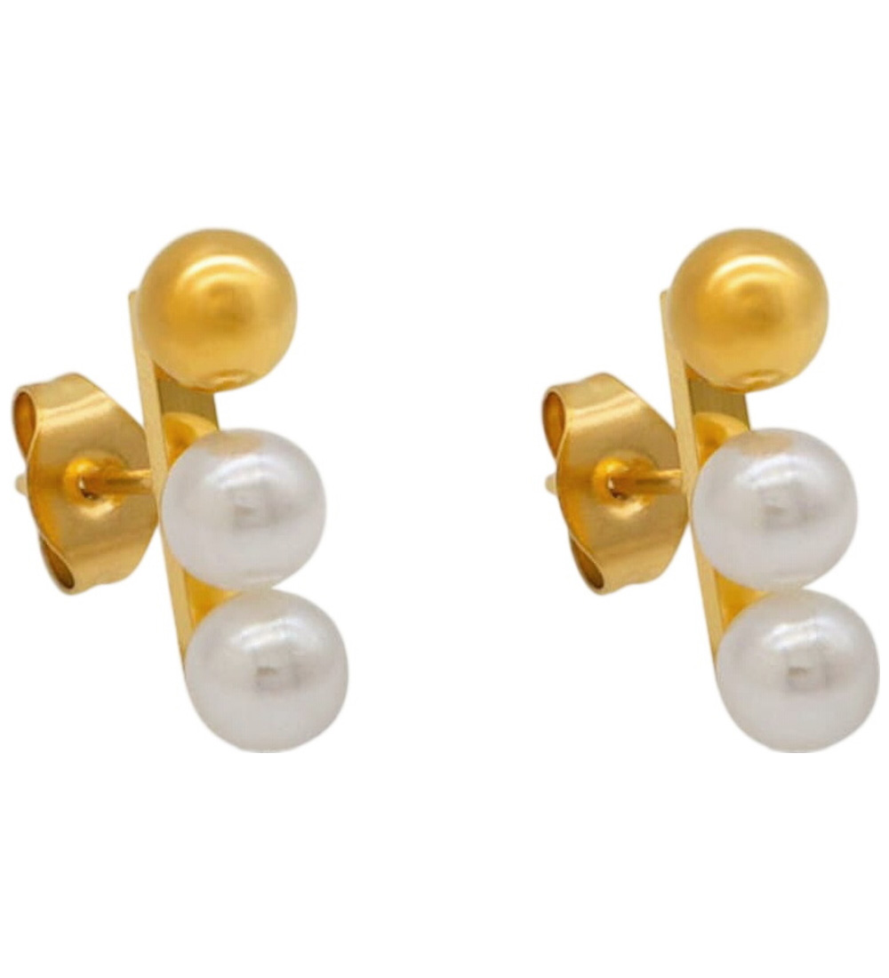 By Str Boucles doreilles - Minett - Plaqu or - By Str - UneTaille - Bijoux 27$