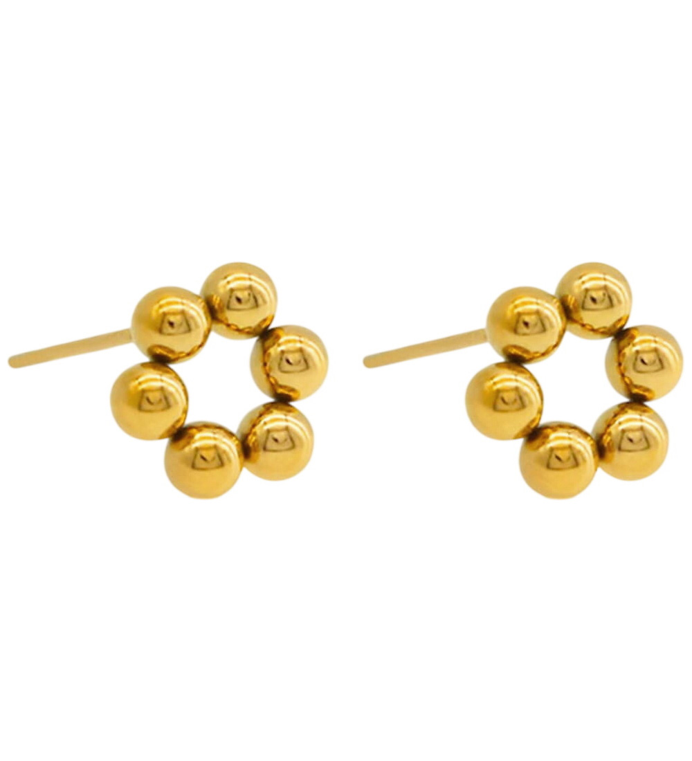 By Str Boucles doreilles - Myrah - Plaqu or - By Str - UneTaille - Bijoux 27$