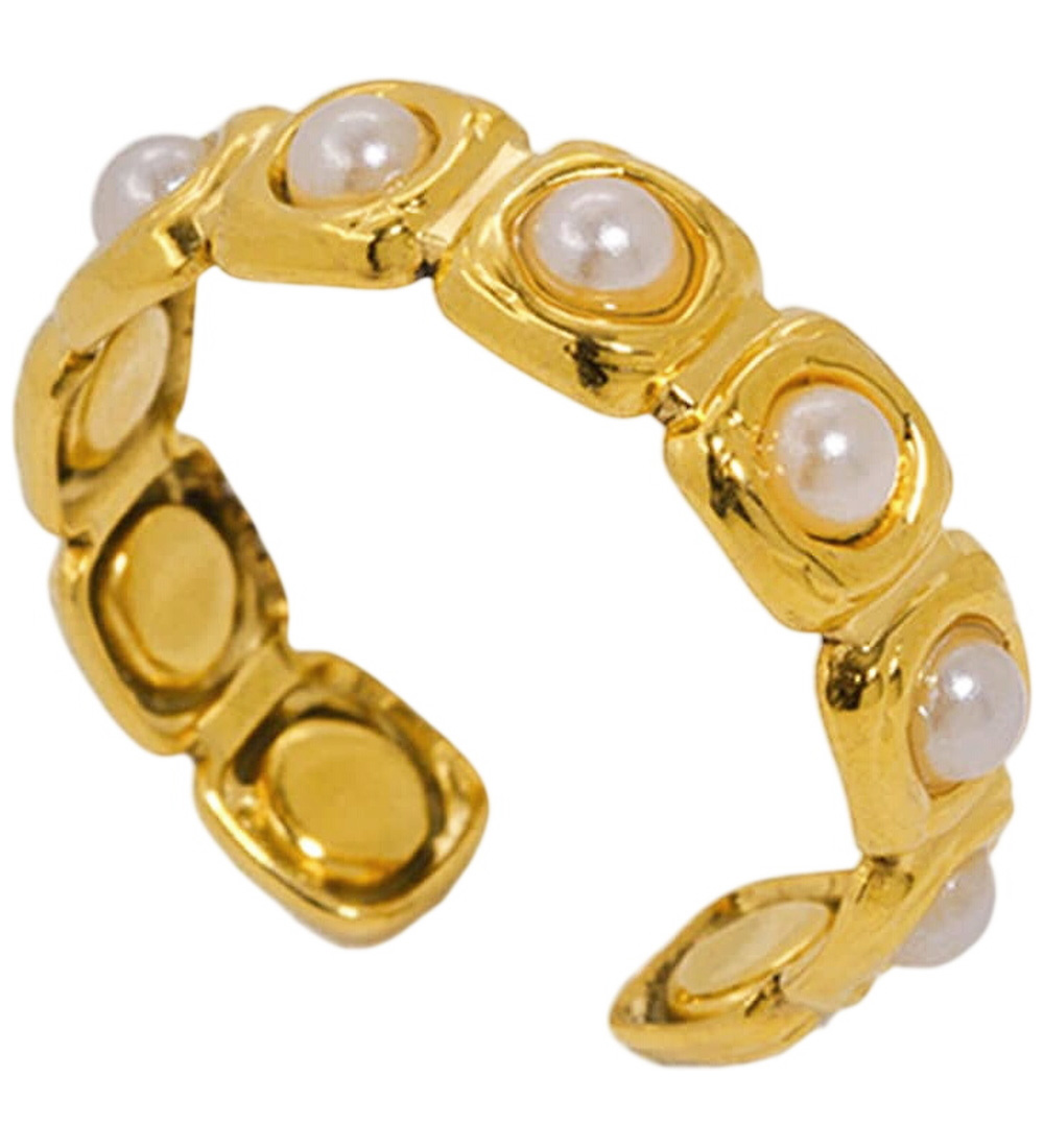 By Str Ring - Cora - Plaqu or - By Str - UneTaille - Bijoux 27$