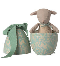 Maileg Påskeæg m. Mikro Lam - Lille - Dusty Mint