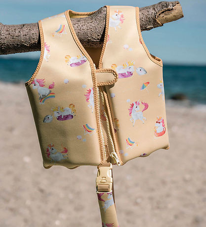 Filibabba Svømmevest - 3-4 År - Unicorn Shores