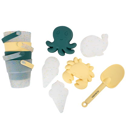 Filibabba Strandsæt - Silikone - Konfetti