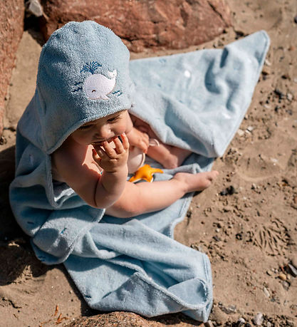 Filibabba Badehåndklæde m. Hætte - Christian's Whale Tales