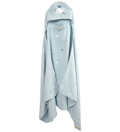 Filibabba Badehåndklæde m. Hætte - Christian's Whale Tales