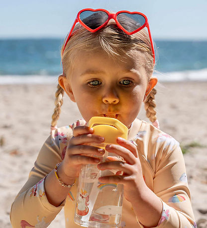 Filibabba Solbriller - Hjerte - 1-3 År - Warm Red