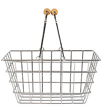 MaMaMeMo Indkøbskurv - Metal m. Træhåndtag