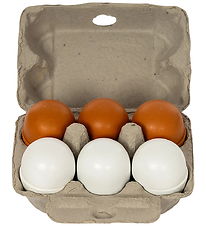 MaMaMeMo Legemad - Træ - Store Æg I Bakke