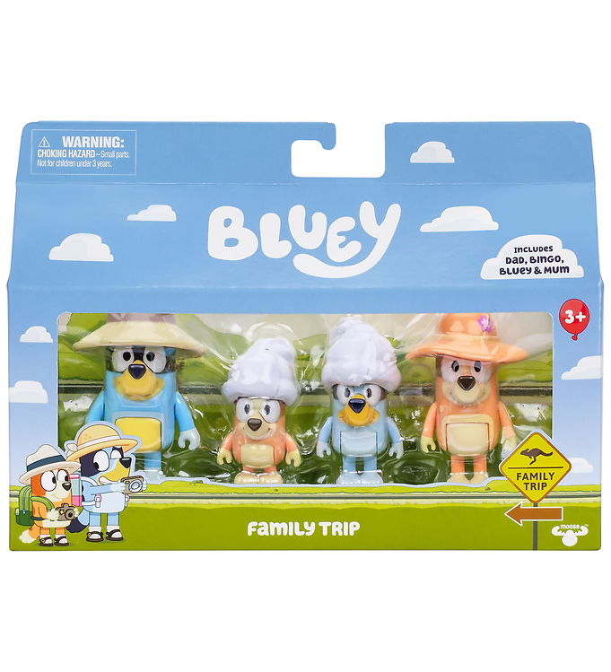 Bluey Figurer - Family Trip