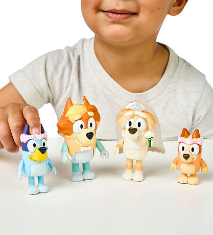 Bluey Figurer - 4-pak - Bryllup