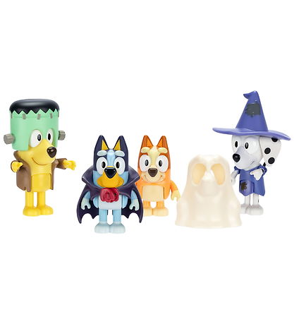 Bluey Figurer - 4-pak - Halloween Udklædningsfest