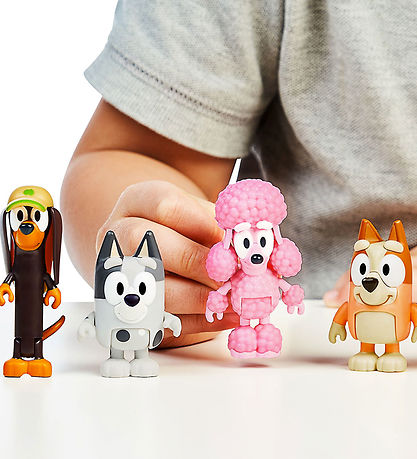 Bluey Figurer - 4-pak - Bluey's Venner