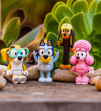 Bluey Figurer - 4-pak - Bluey's Venner