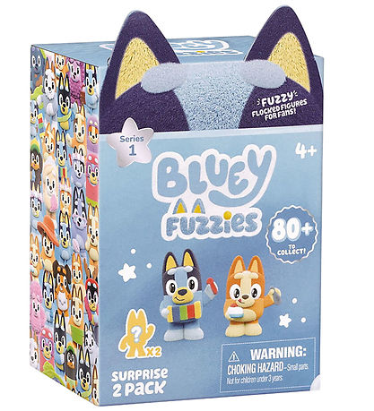 Bluey Figurer - Fuzzies Minifigurer - 2-pak - Asst