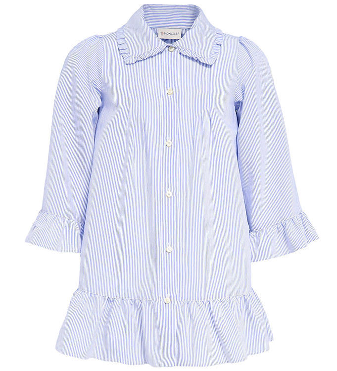 Moncler Kjole - Aqua m. Striber