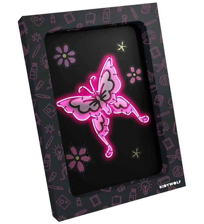 Kidywolf Vægdekorationssæt - Kidyneon - Neon Light Creative - On