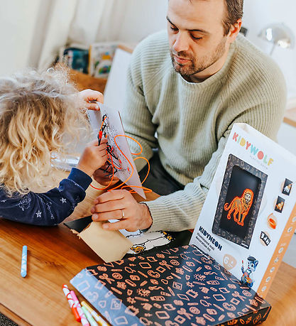 Kidywolf Vægdekorationssæt - Kidyneon - Neon Light Creative - An