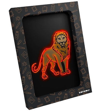 Kidywolf Vægdekorationssæt - Kidyneon - Neon Light Creative - An