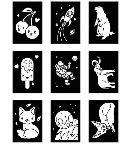 Kidywolf Vægdekorationssæt - Kidyneon - Neon Light Creative - AK