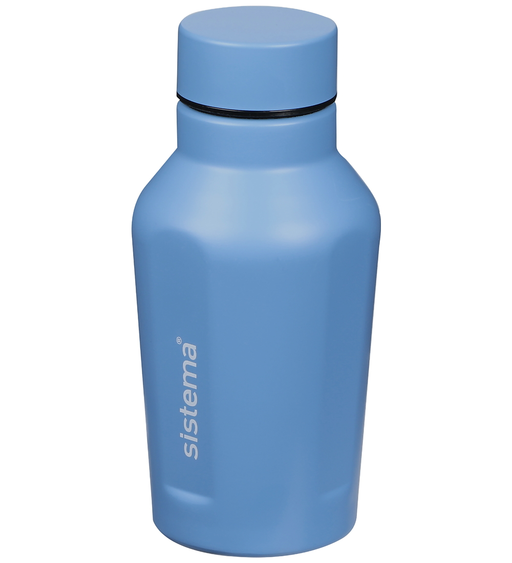 Sistema Trinkflasche - Stahl - Easy Grip - 500 ml - Hellblau - Sistema - One Size - Trinkflaschen