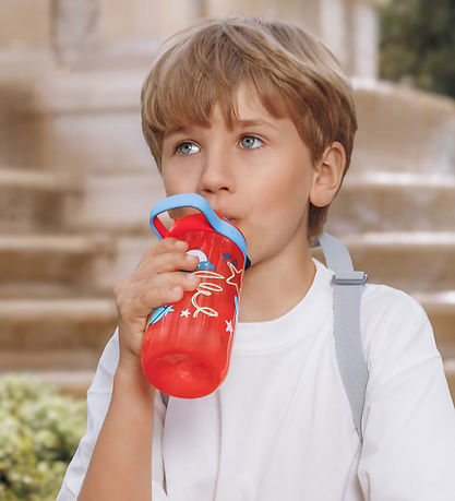 Sistema Drikkedunk - Easy Sip - 500 ml - Rød/Blå m. Print