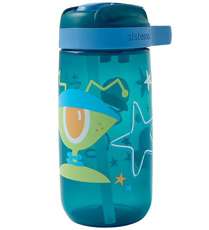 Sistema Drikkedunk - Easy Sip - 500 ml - Blå m. Print
