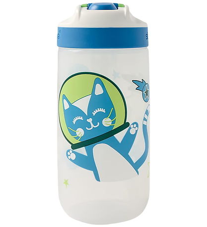 Sistema Drikkedunk - Easy Sip - 500 ml - Hvid/Blå m. Print