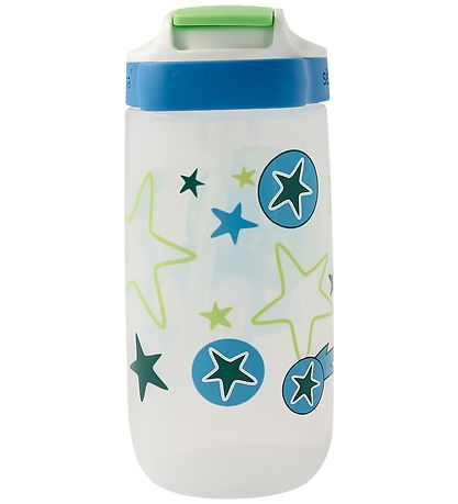 Sistema Drikkedunk - Easy Sip - 500 ml - Hvid/Blå m. Print