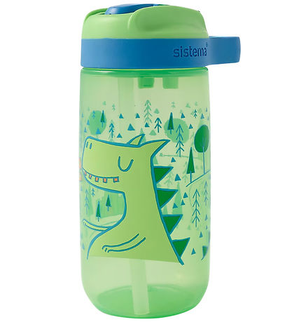 Sistema Drikkedunk - Easy Sip - 500 ml - Grøn/Blå m. Print