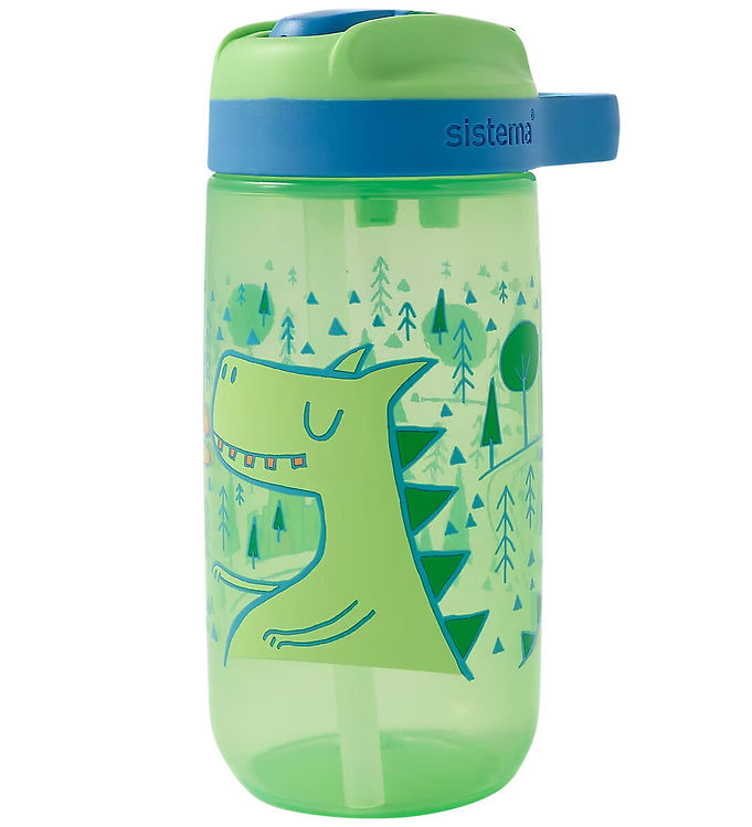 Sistema Drikkedunk - Easy Sip - 500 ml - Grøn/Blå m. Print
