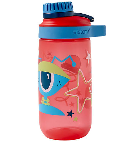 Sistema Drikkedunk - Easy Flow - 500 ml - Rød/Blå m. Print