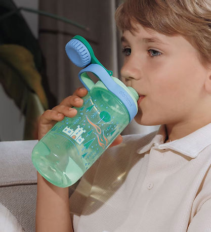 Sistema Drikkedunk - Easy Flow - 500 ml - Grøn/Blå m. Print